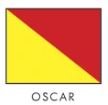 Bandera Náutica Oscar