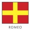 Bandera Náutica Romeo