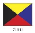 Bandera Náutica Zulu